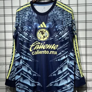 2025/2026 Mangas Largas Camiseta de Fútbol Visitante del Club América Calidad Tailandesa