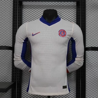 Camiseta de Fútbol Visitante de Manga Larga 2024/2025 del Chelsea Versión Jugador Calidad Tailandesa