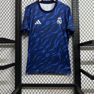 2025/2026 Camiseta de Entrenamiento del Real Madrid Azul Calidad Tailandesa
