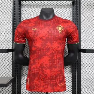 Edición Especial 2024 Versión Jugador Portugal Camiseta Roja AAA calidad fan