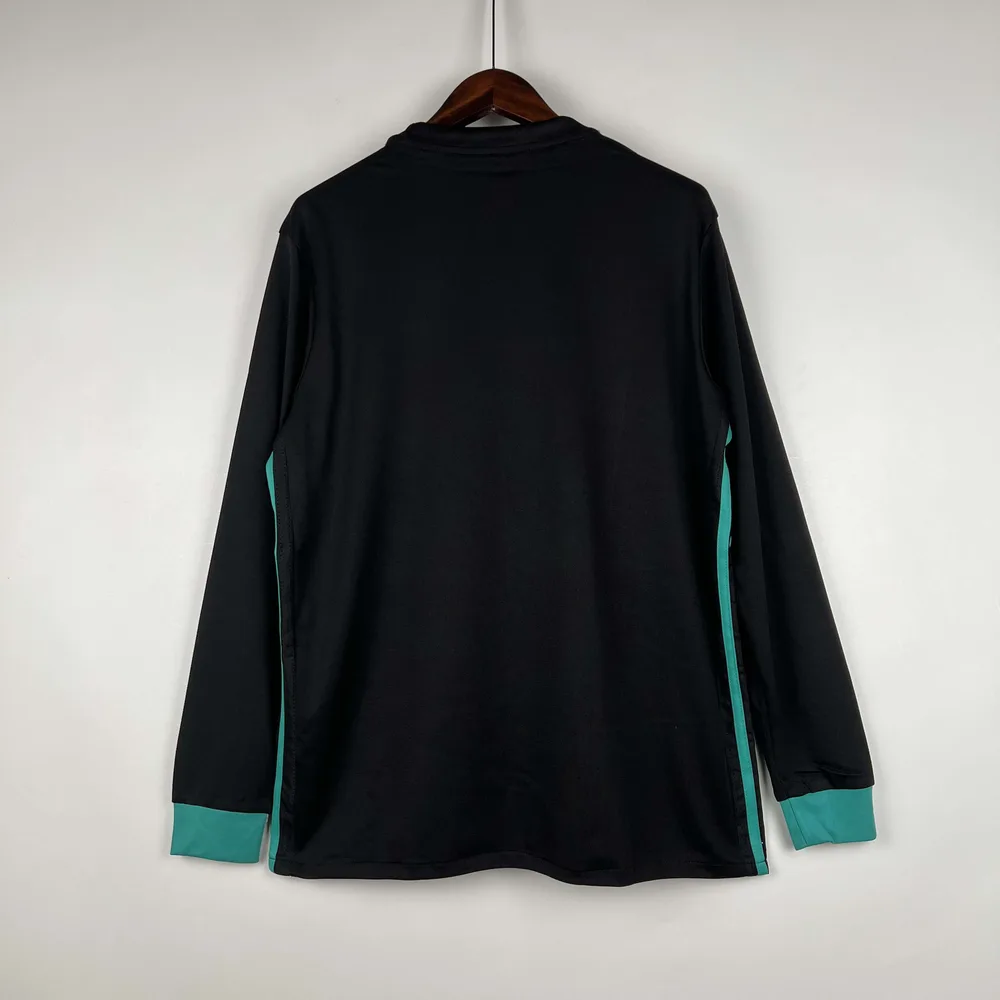 Camiseta de Fútbol Visitante de Manga Larga Retro del Real Madrid 2017/2018 Calidad Tailandesa