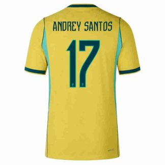 ANDREY SANTOS NO.17 Equipacion Brasil Primera 2026-Versión Jugador