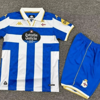 Equipacion Deportivo Coruña Conjunto Niños Primera 2025 2026