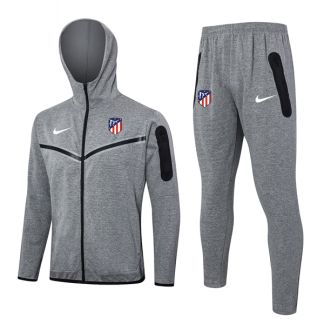 Chandal Con Capucha Atletico Madrid 2024 2025 Gris