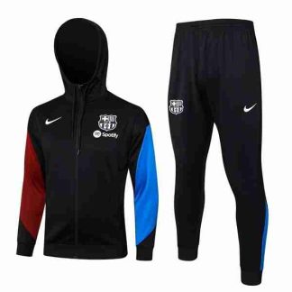 Chandal Con Capucha FC Barcelona 2024 2025 Negro Azul
