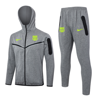 Chandal Con Capucha FC Barcelona 2024 25 Gris