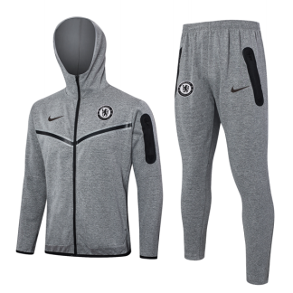 Chandal Con Capucha Chelsea 2024 2025 Gris
