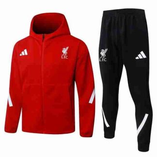 Chandal Con Capucha Liverpool 2026 2027 Rojo