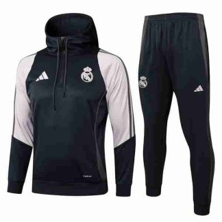 Chandal Con Capucha Paris Saint Germain 2025 2026 Gris Rosa