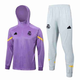 Chandal Con Capucha Real Madrid 2024 2025 Purpura