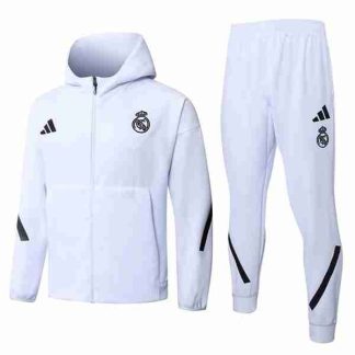 Chandal Con Capucha Real Madrid 2026 2027 Blanco