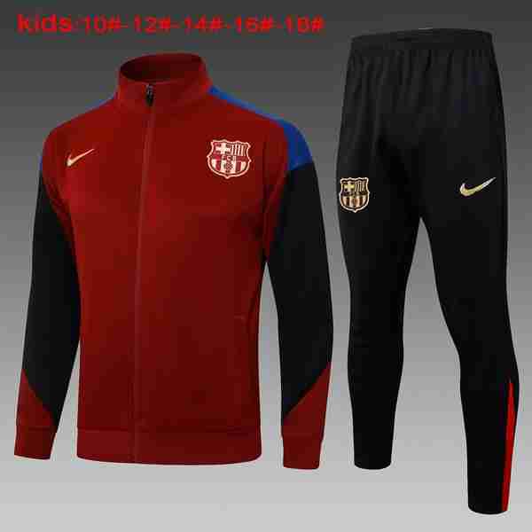 Chandal Niños FC Barcelona 2024 2025 Rojo Negro