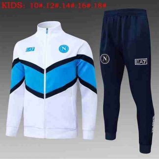 Chandal Niños Napoli 2026 2027 Blanco Azul