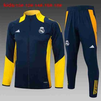 Chandal Niños Real Madrid 2024 2025 Azul Amarillo