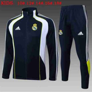 Chandal Niños Real Madrid 2025 2026 Negro Blanco