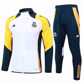 Chandal Real Madrid 2024 2025 Blanco Amarillo