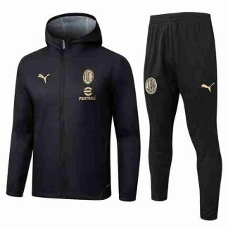 Conjunto Rompevientos AC Milan 2025 2026 Negro