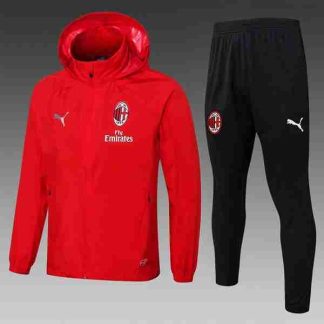 Conjunto Rompevientos AC Milan 2025 2026 Rojo