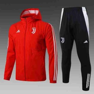 Conjunto Rompevientos Juventus 2025 2026 Rojo