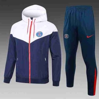 Conjunto Rompevientos Paris Saint Germain 2025 2026 Blanco Azul