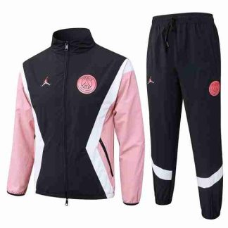 Conjunto Rompevientos Paris Saint Germain 2025 2026 Negro Rosa