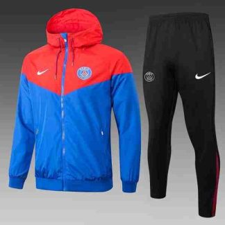 Conjunto Rompevientos Paris Saint Germain 2025 2026 Rojo Azul