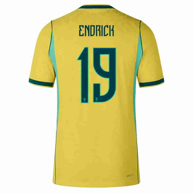 ENDRICK NO.19 Equipacion Brasil Primera 2026-Versión Jugador