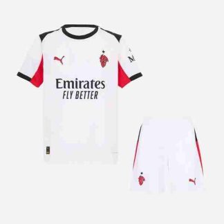 Equipacion AC Milan Conjunto Nino Segunda 2025 2026