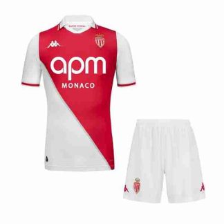 Equipacion AS Monaco Conjunto Niños Primera 2024 2025