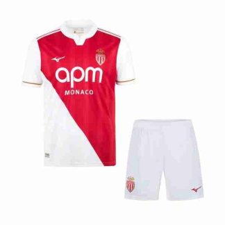 Equipacion AS Monaco Conjunto Niños Primera 2025 2026
