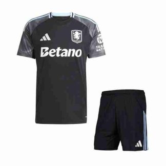 Equipacion Aston Villa Conjunto Niños Segunda 2025 2026