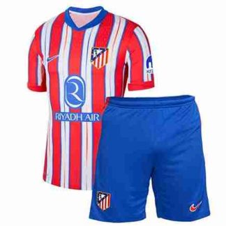 Equipacion Atlético De Madrid Conjunto Niños Primera 2024 2025