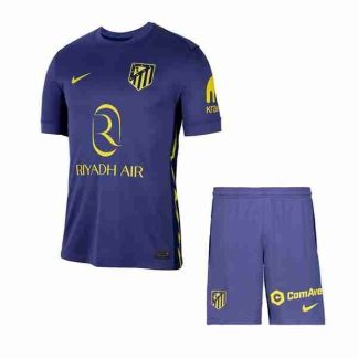 Equipacion Atlético De Madrid Conjunto Niños Segunda 2025 2026