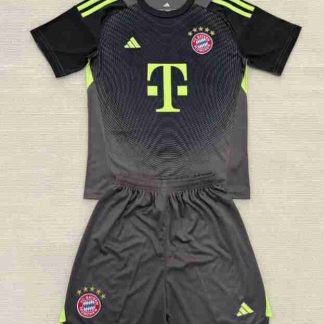 Equipacion Bayern Munich Conjunto Niños Portero 2025 2026 Negro