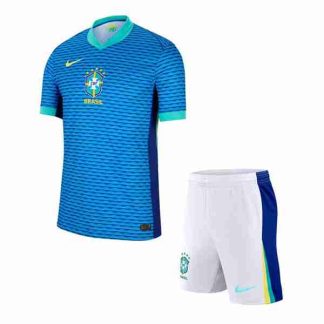 Equipacion Brasil Conjunto Niños Segunda 2024 2025
