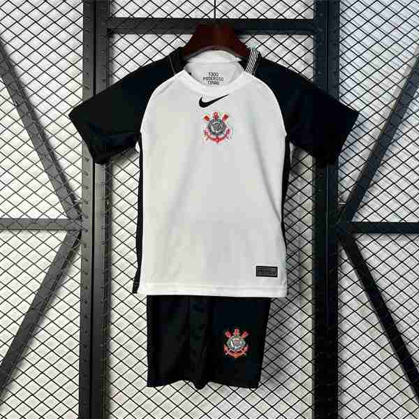 Equipacion Corinthians Paulista Conjunto Niños Primera 2025 2026