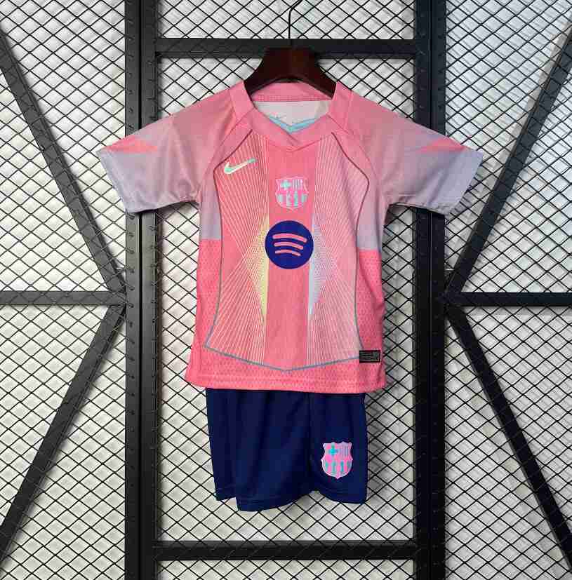 Equipacion FC Barcelona Conjunto Niños Especial 2025 2026 Rosa