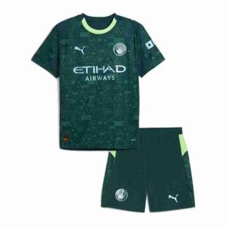 Equipacion Manchester City Conjunto Niño Cuarta 2025 2026