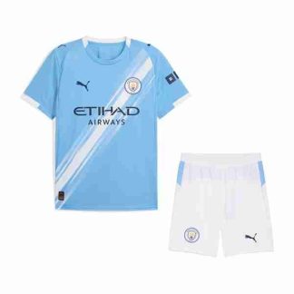 Equipacion Manchester City Conjunto Niño Primera 2025 2026
