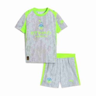 Equipacion Manchester City Conjunto Niño Tercera 2025 2026