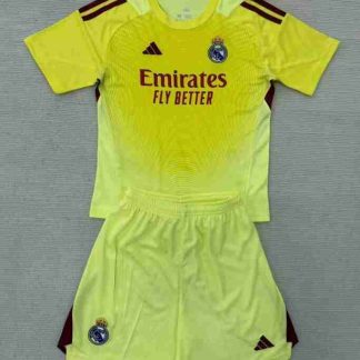 Equipacion Real Madrid Conjunto Niños Portero 2025 26