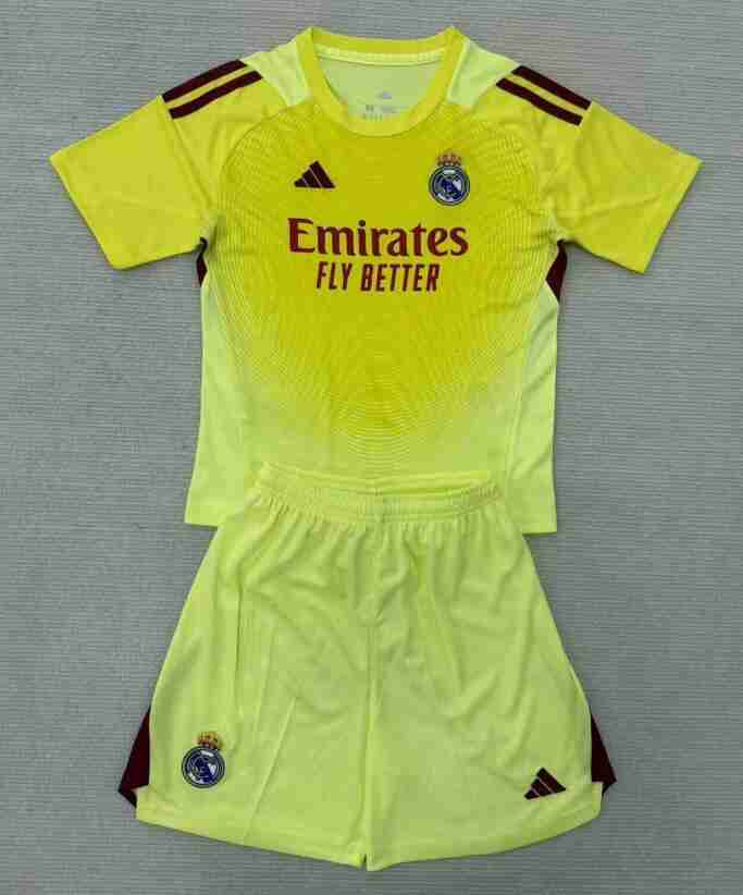 Equipacion Real Madrid Conjunto Niños Portero 2025 26