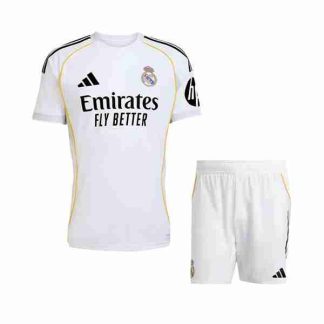 Equipacion Real Madrid Conjunto Niños Primera 2025 2026