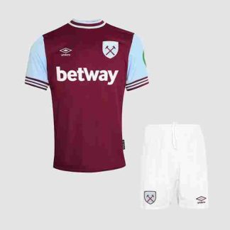 Equipacion West Ham United Conjunto Niños Primera 2024 2025
