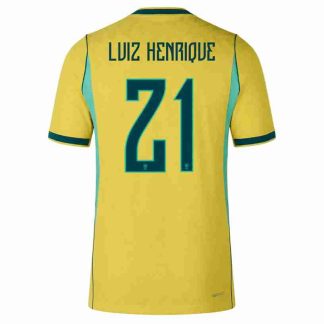 LUIZ HENRIQUE NO.21 Equipacion Brasil Primera 2026-Versión Jugador