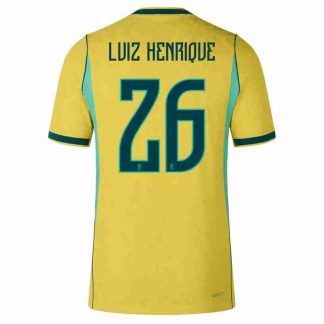 LUIZ HENRIQUE NO.26 Equipacion Brasil Primera 2026-Versión Jugador