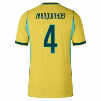 MARQUINHOS NO.4 Equipacion Brasil Primera 2026-Versión Jugador