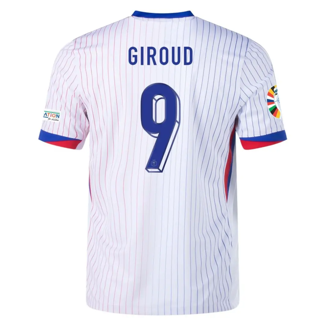Olivier Giroud NO.9 Equipacion Francia Segunda 2024
