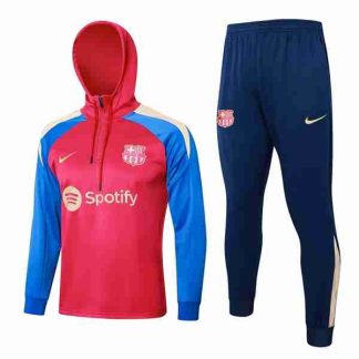 Sudadera Con Capucha FC Barcelona 2024 2025 Rojo Azul