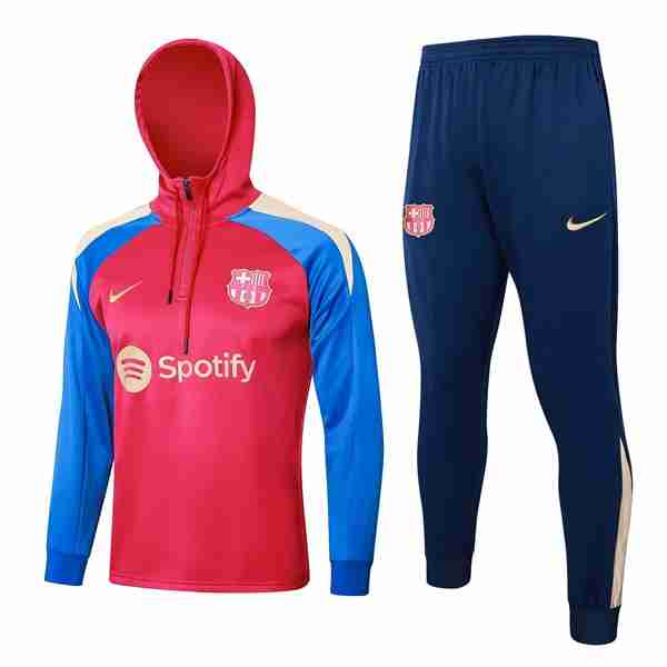 Sudadera Con Capucha FC Barcelona 2024 2025 Rojo Azul